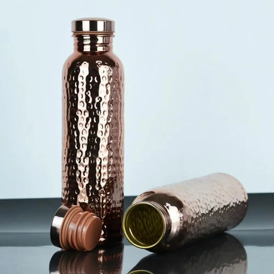 Pure Copper Water Bottle – Handcrafted  (800ml)