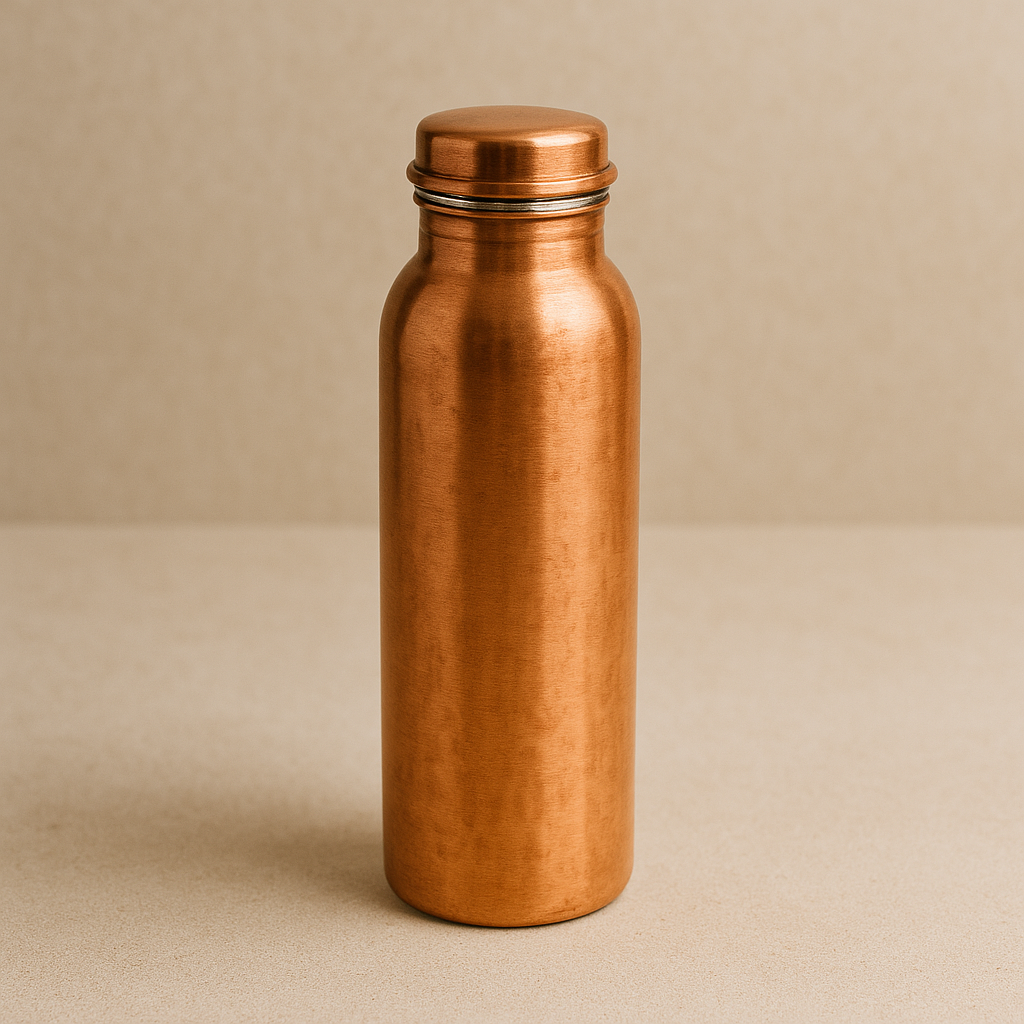 Pure Copper Water Bottle – Handcrafted  (800ml)